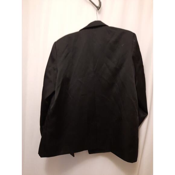 Women's Structured Satin Blazer - A New Day-Large black nwt & 2 spots - Picture 2 of 4